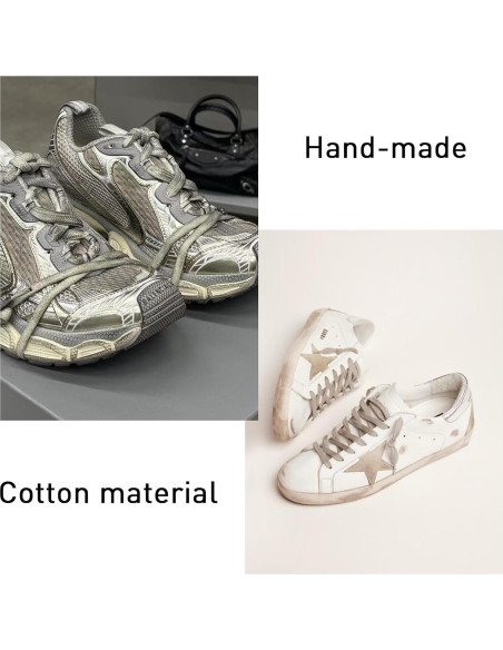 Cuerdas de Zapato de Algodón Envejecidas UamGlsob 120cm 8mm