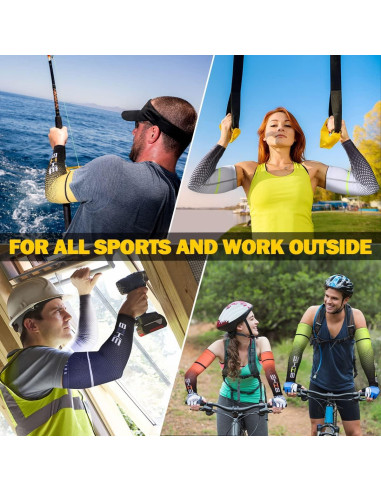 Mangas de Compresión Beister UV 50+ Unisex X-Large Verde