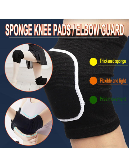 Rodilleras y Codilleras YINXIAQIYE Medianas Negras