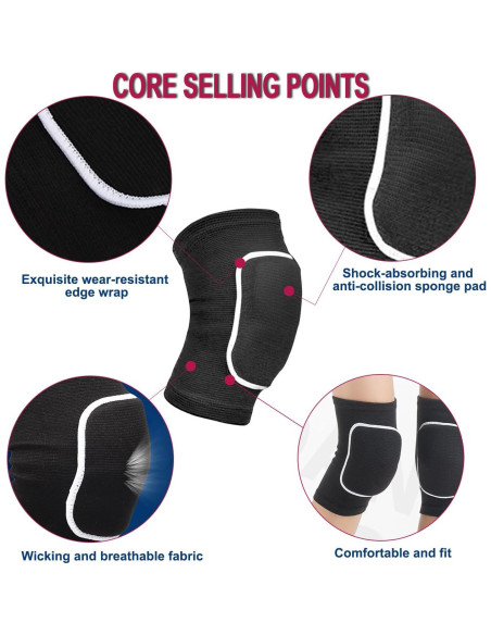 Rodilleras y Codilleras YINXIAQIYE Medianas Negras