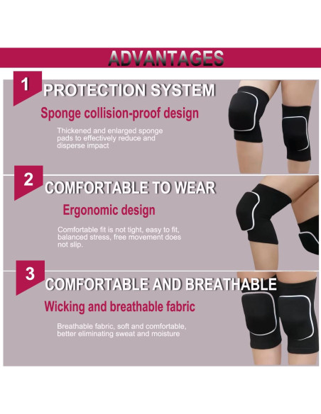 Rodilleras y Codilleras YINXIAQIYE Medianas Negras