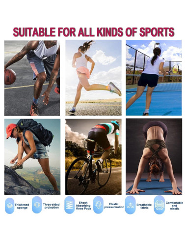 Rodilleras y Codilleras YINXIAQIYE Medianas Negras