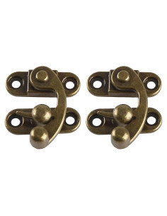 Cierre Vintage RUIAN de Brazo Oscilante 33x28mm Bronce 2 Pcs