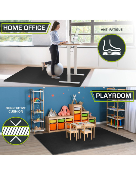 Mat de Ejercicio Puzzle ProsourceFit 1.9cm 6 Azulejos EVA