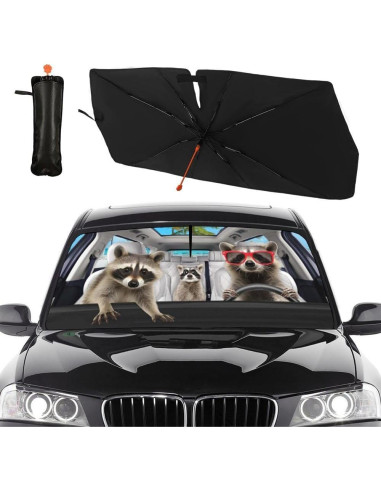 Paraguas Sombra para Parabrisas Raccoon 144.78x76.2 cm