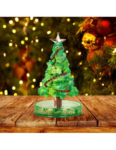 Árbol de Navidad Mágico Verde - Kit de Crecimiento de Cristales