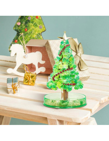 Árbol de Navidad Mágico Verde - Kit de Crecimiento de Cristales