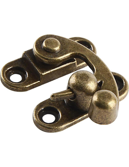 Cierre Vintage RUIAN de Brazo Oscilante 33x28mm Bronce 2 Pcs