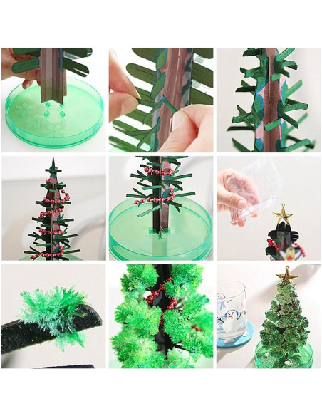 Árbol de Navidad Mágico Verde - Kit de Crecimiento de Cristales