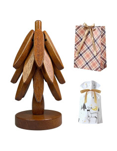 Trivetes de Madera Mamakura en Forma de Árbol para Cocina