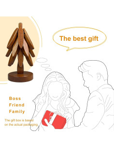 Trivetes de Madera Mamakura en Forma de Árbol para Cocina 2