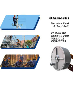 Carrete de Alambre Olamochi con Cinturón de Trabajo 0.92 kg 2