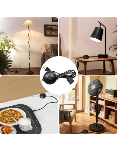 Interruptor de Pedal Umitiu 1.8m para Lámparas y Herramientas