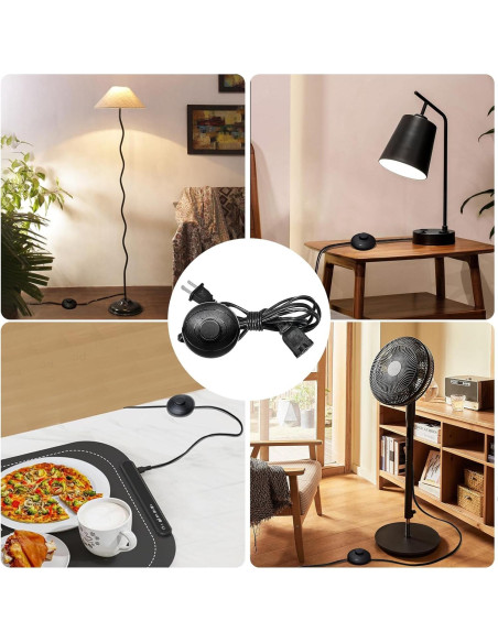 Interruptor de Pedal Umitiu 1.8m para Lámparas y Herramientas