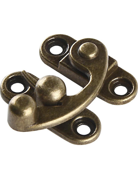 Cierre Vintage RUIAN de Brazo Oscilante 33x28mm Bronce 2 Pcs