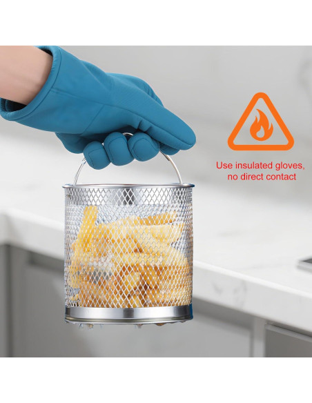 Freidora de Aceite Multifuncional Acero Inoxidable 2L