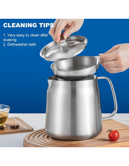 Freidora de Aceite Multifuncional Acero Inoxidable 2L