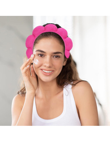 Conjunto Diadema y Muñequera Beleki Spa Rosa Fucsia 3 Piezas