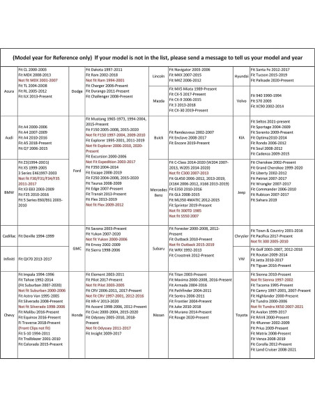 Funda de Asiento de Coche BWTJF Negra Universal 2 Piezas