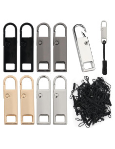 8 Tiradores de Cremallera Reemplazo Panthra con 100 Cuerdas