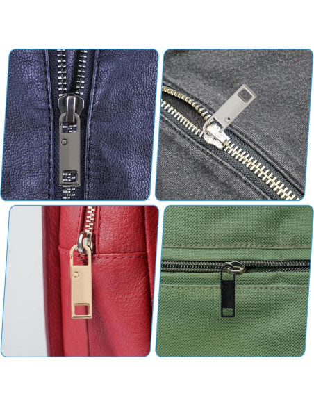 8 Tiradores de Cremallera Reemplazo Panthra con 100 Cuerdas