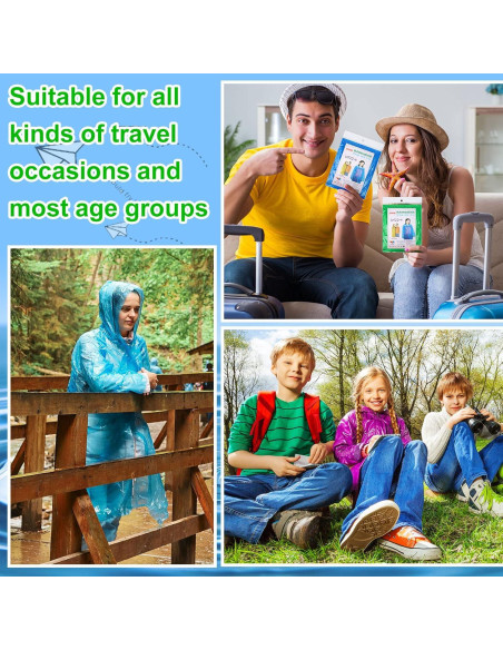 Ponchos de Lluvia Desechables Hercicy 300 Pcs Adultos Impermeables