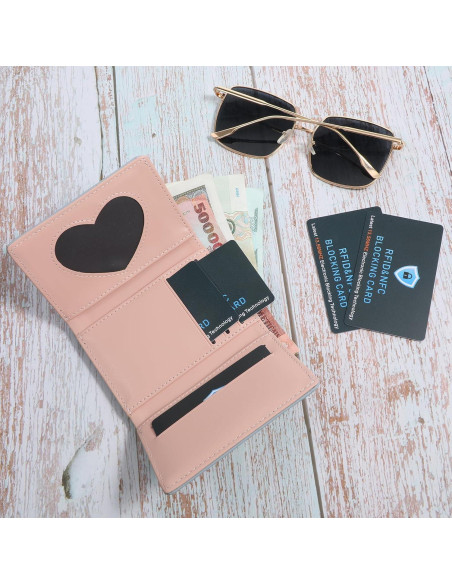 Bewudy 4 Tarjetas de Bloqueo RFID Antirrobo para Carteras