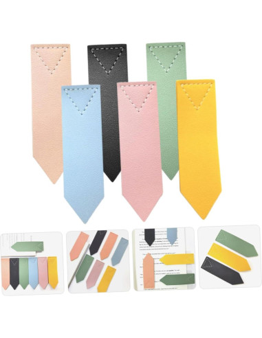 Marcadores de Página Pequeños Parliky 6 Pcs Coloridos PU