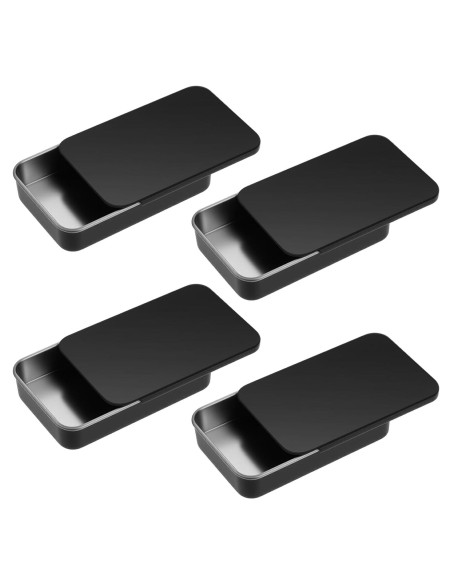 Estuche Portátil Hilo Dental Hpmjz 4 Piezas Negro 8x5x1.6cm