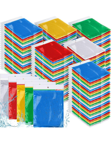 Ponchos de Lluvia Desechables Hercicy 300 Pcs Adultos Impermeables