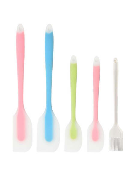 Juego de Espátulas de Silicona ONEINHE 5 Piezas Resistentes al Calor
