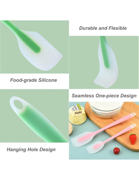 Juego de Espátulas de Silicona ONEINHE 5 Piezas Resistentes al Calor