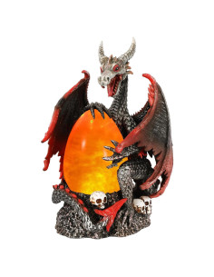 Estatua de Huevo de Dragón Iluminado Yuxelulmai 30 cm