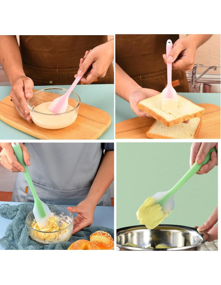 Juego de Espátulas de Silicona ONEINHE 5 Piezas Resistentes al Calor