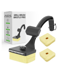 Cepillo de Parrilla PROKITCHEN Sin Cerda 1+2 Pack Amarillo