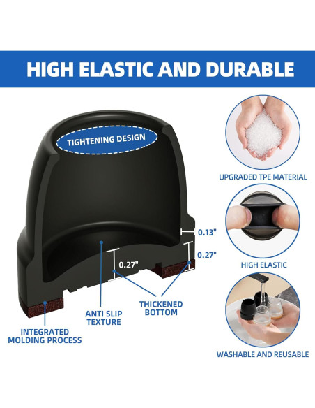 Protectores de Suelo para Patas de Sillas MOYOHIM 16 Piezas