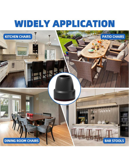 Protectores de Suelo para Patas de Sillas MOYOHIM 16 Piezas