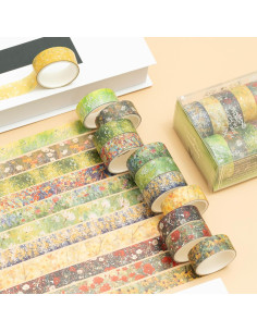 Set de 12 Rollos de Cinta Washi Floral Songdao 15mm x 2m 2