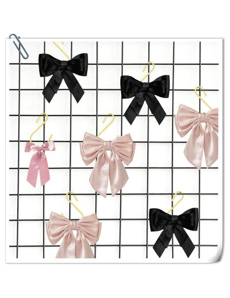 60 Ganchos en S Metálicos LIQWEI 2.54 cm Dorado para Colgar