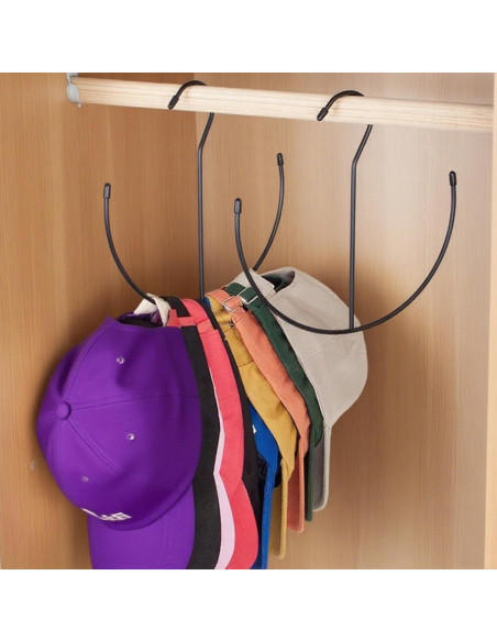 Perchero de Metal LOGJAM para Cinturones y Sombreros - Organizador Compacto