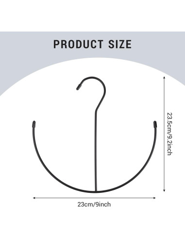Perchero de Metal LOGJAM para Cinturones y Sombreros - Organizador Compacto
