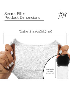 Rellenador de Cabello TSB Negro 1 Paquete - Volumen y Moño 2