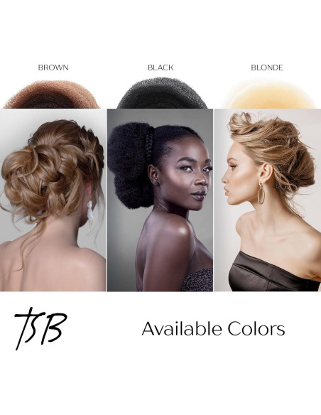 Rellenador de Cabello TSB Negro 1 Paquete - Volumen y Moño