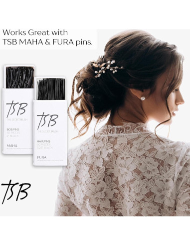 Rellenador de Cabello TSB Negro 1 Paquete - Volumen y Moño