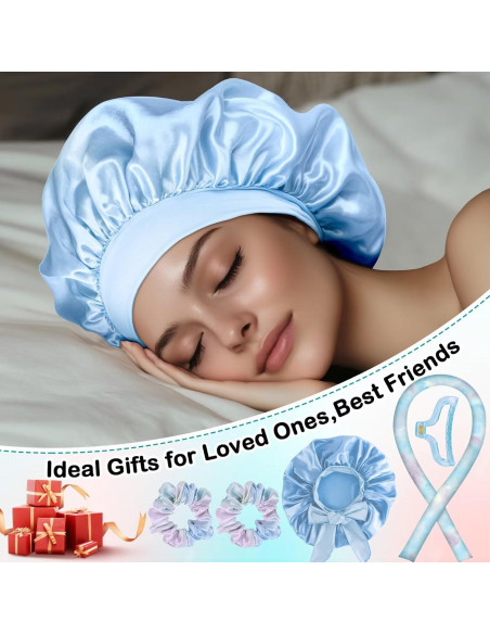 Rizador de Cabello Sin Calor Seritant Azul Tie Dye - Kit Completo