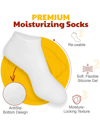 Calcetines Hidratantes The Foot Guru - Reparación Talones Secos