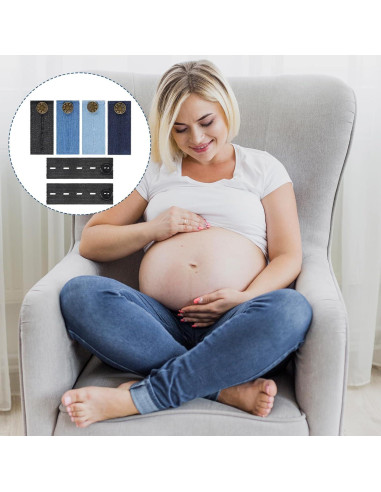 Extensores de Cintura para Jeans IANFAN 6 Pcs Ajustables