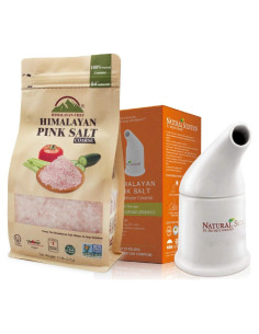 Sal Rosa del Himalaya Natural WBM 771g con Inhalador Cerámica