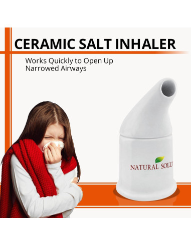Sal Rosa del Himalaya Natural WBM 771g con Inhalador Cerámica