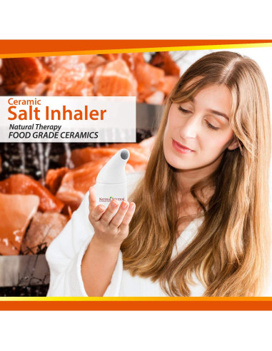 Sal Rosa del Himalaya Natural WBM 771g con Inhalador Cerámica